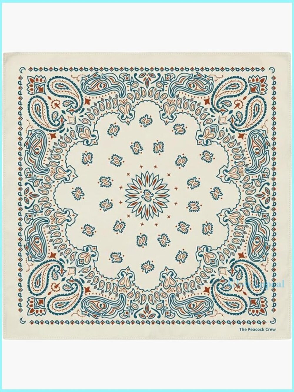 Premium Cotton Bandana 22x22 Inches Bohemian Head Scarf Multipurpose Accessory